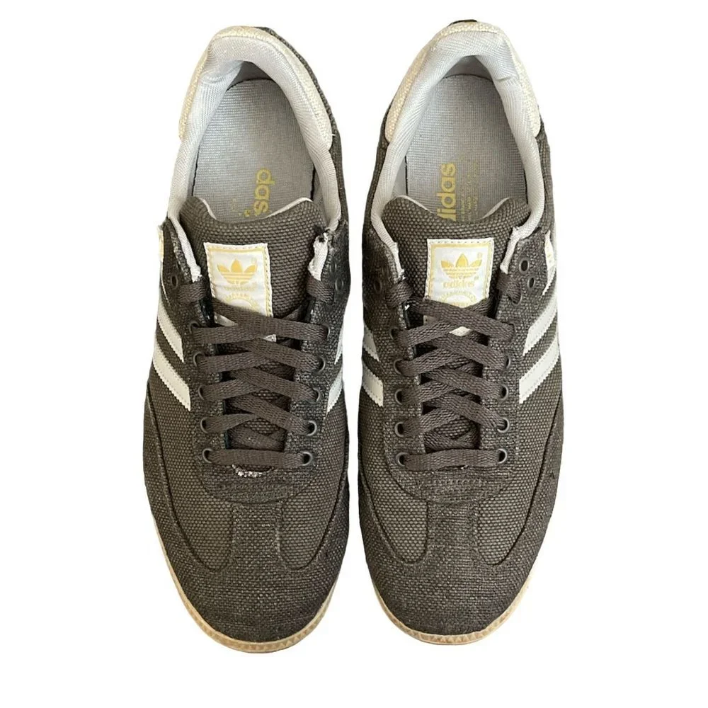 Mens Adidas Hemp Samba Sneakers Olive/gum Soccer Casual Size 12 G98628 - Picture 3 of 9